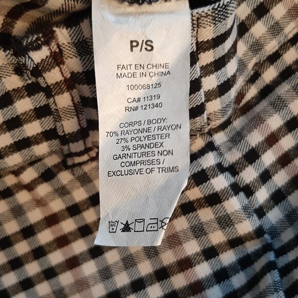 GARAGE "As If!" Beige Plaid Skinny Pant - Size Small | Casual Everyday Style - Picture 10 of 10